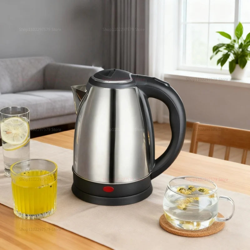Stainless Steel Electric Kettle Kitchen Appliances Smart Kettle For Hotel Family Trip Kitchen Rust-proof Durable Water Kettle