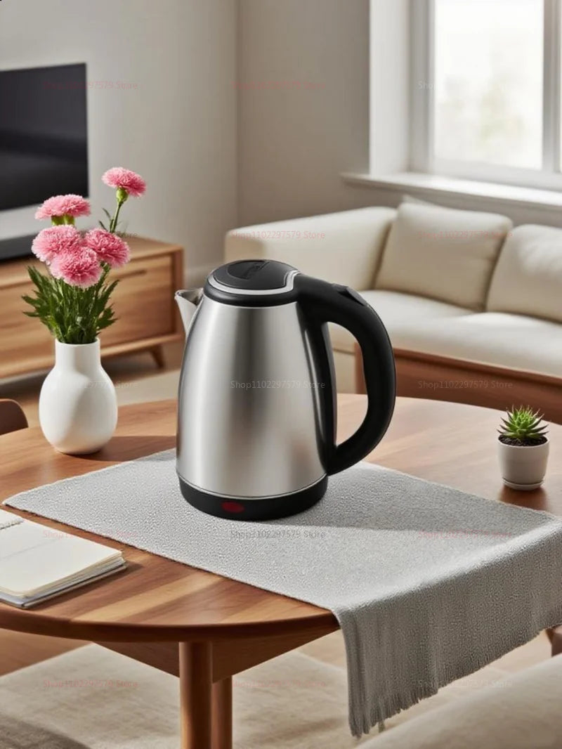 Stainless Steel Electric Kettle Kitchen Appliances Smart Kettle For Hotel Family Trip Kitchen Rust-proof Durable Water Kettle