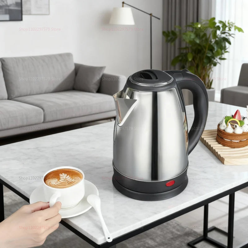 Stainless Steel Electric Kettle Kitchen Appliances Smart Kettle For Hotel Family Trip Kitchen Rust-proof Durable Water Kettle