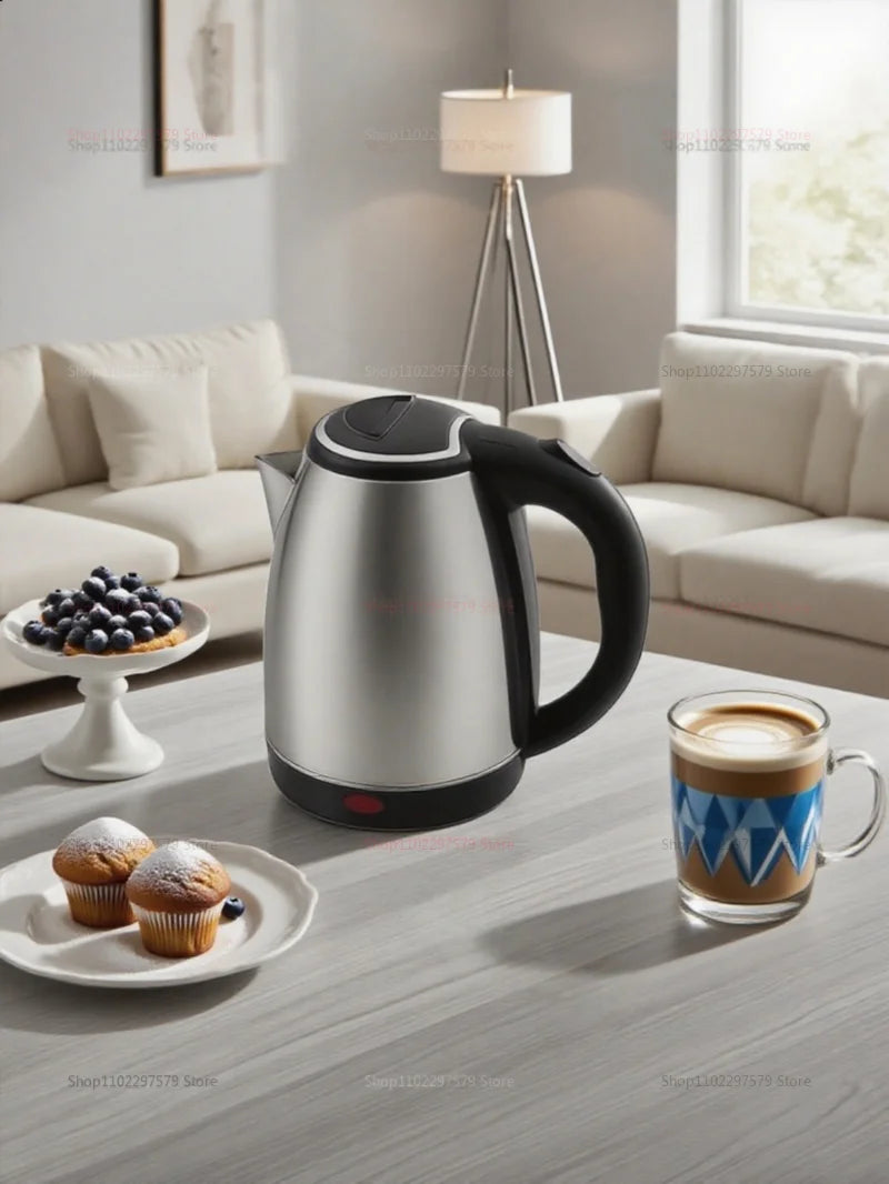 Stainless Steel Electric Kettle Kitchen Appliances Smart Kettle For Hotel Family Trip Kitchen Rust-proof Durable Water Kettle